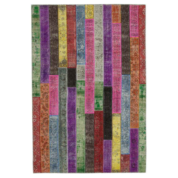 Rug N Carpet One-of-a-Kind Hand-Knotted 1970s 6'9" x 9'11" Wool/Cotton